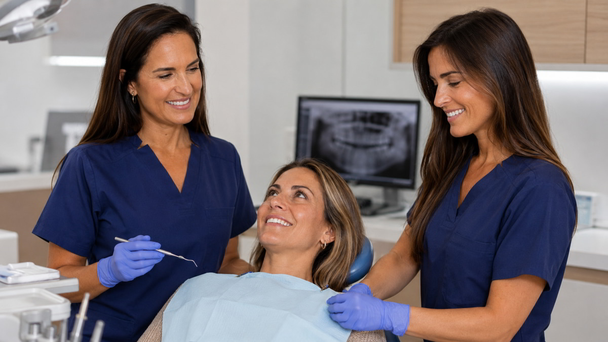 Doctoras de la Clínica Dental Arosa, tu clínica de endodoncia en Peñagrande